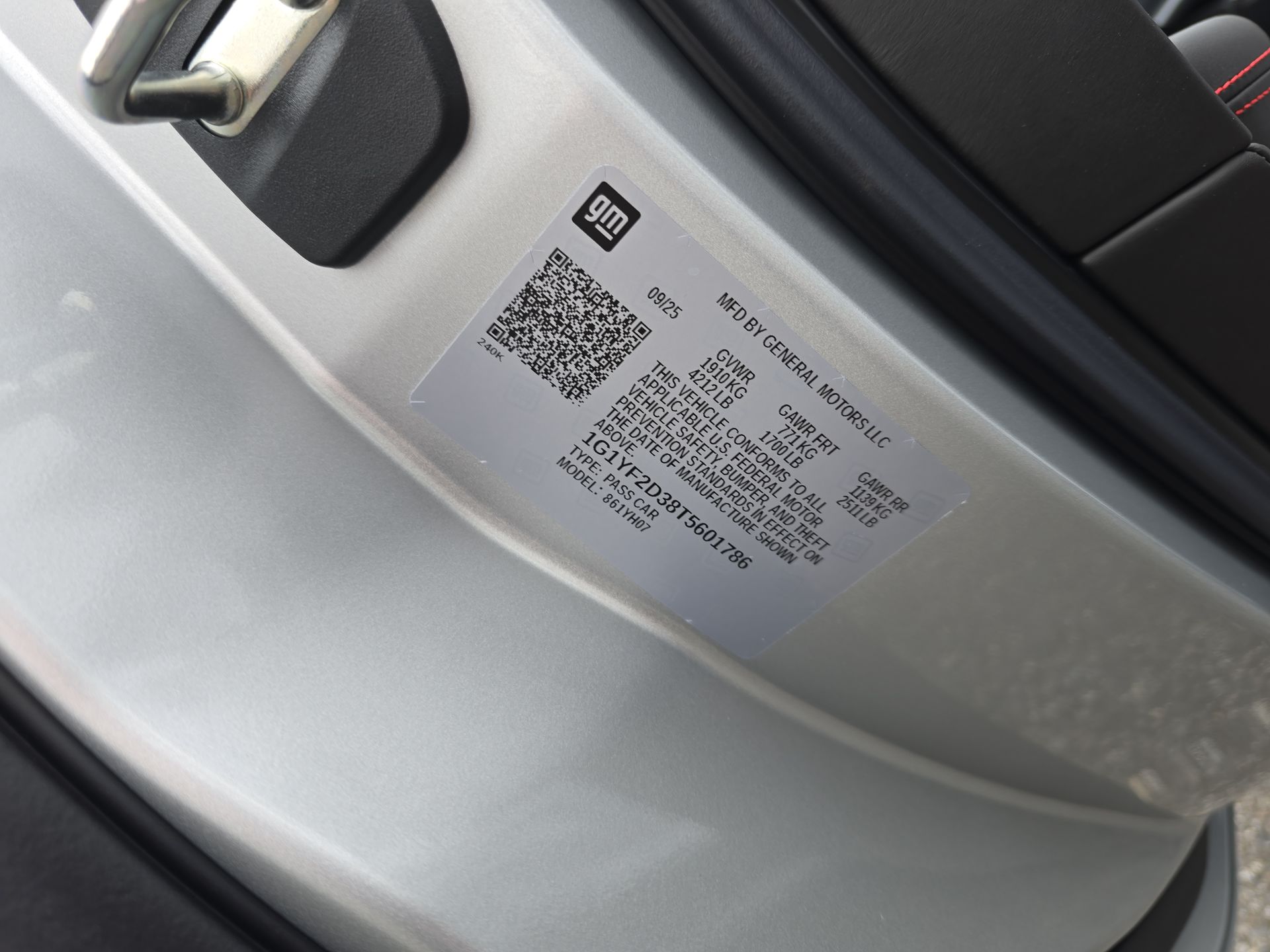 2026 Chevrolet Corvette Z06 3LZ