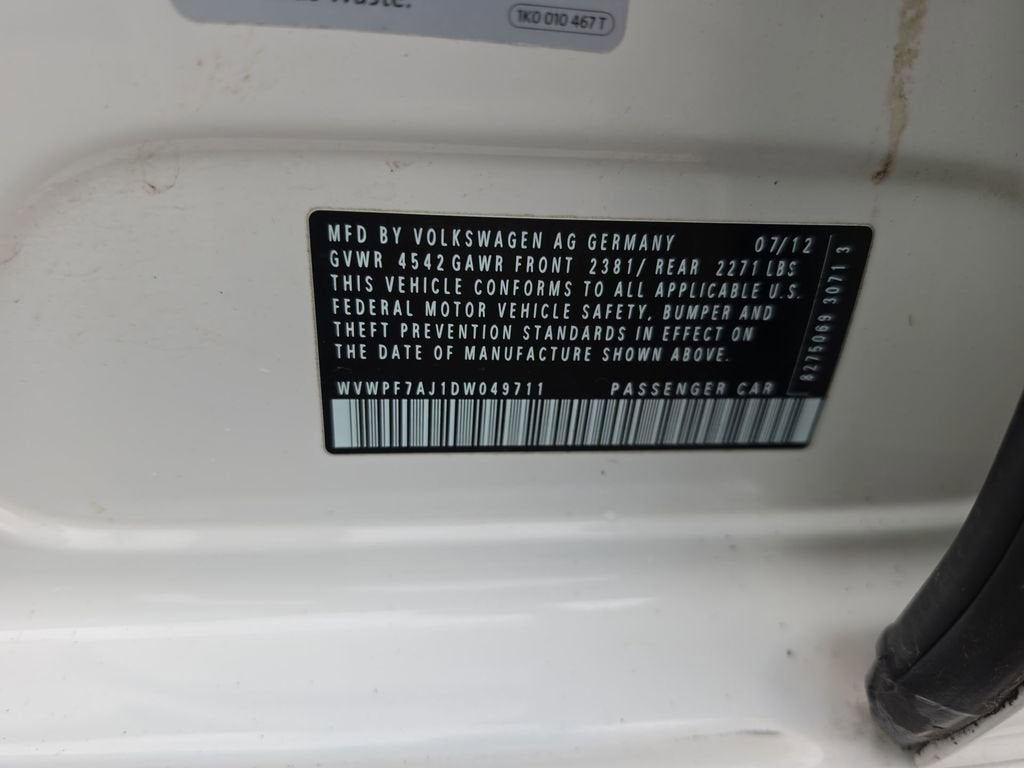 2013 Volkswagen Golf R 4MOTION