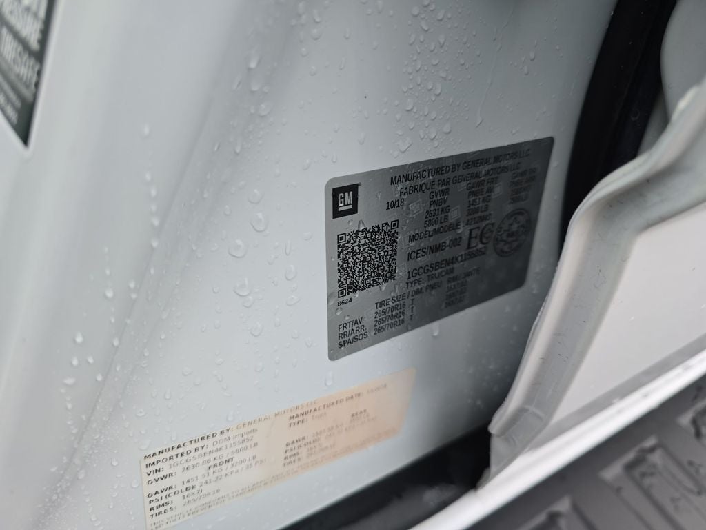 2019 Chevrolet Colorado Work Truck