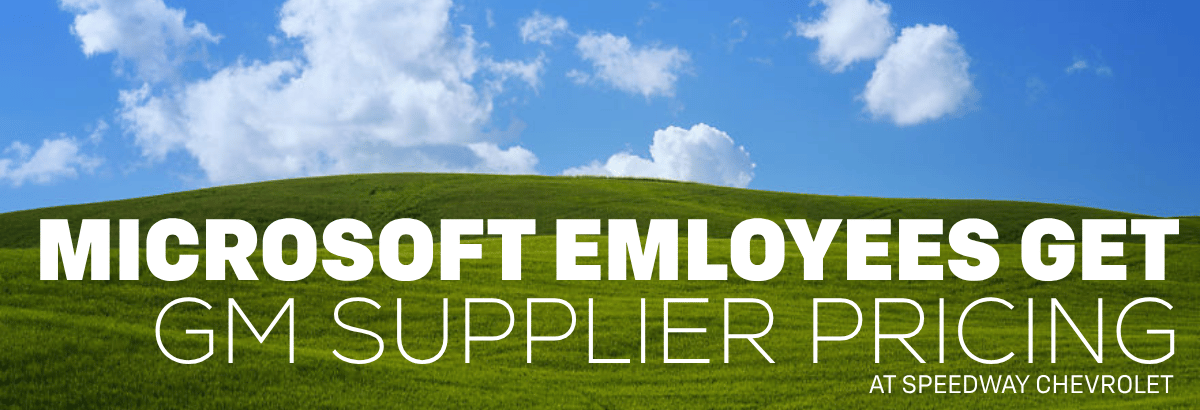 Microsoft employees can get GM supplier pricing on a new Chevy
